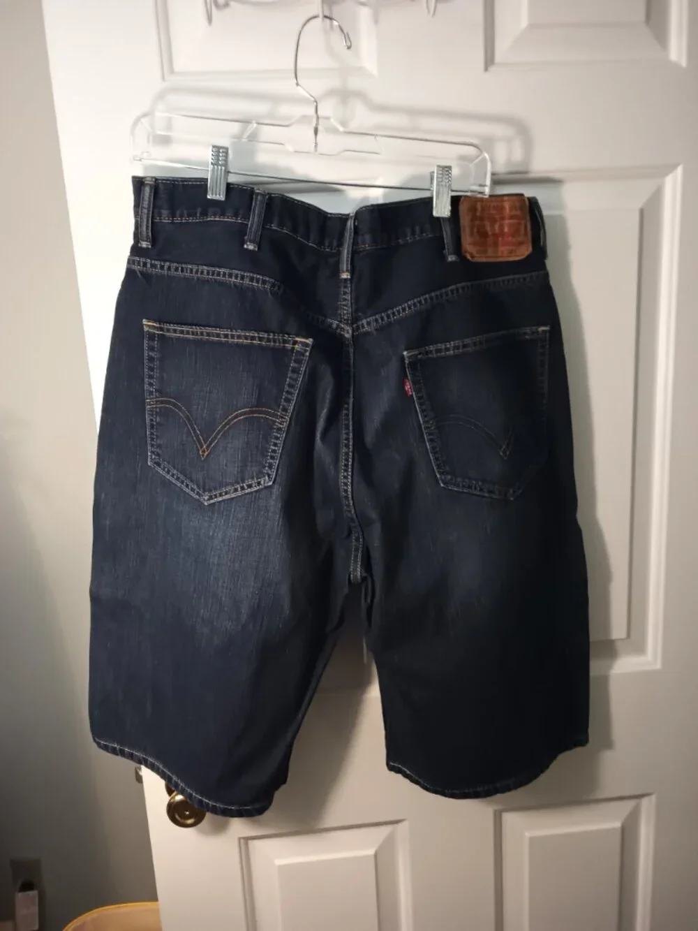 Mens Levi's Dark Blue Denim Jean Shorts